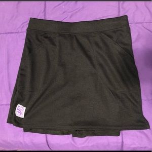 One More Mile brand black women’s running shorts/skort size XS w/ Velcro pockets